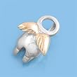 Sterling Silver Pendant - Angel - Two-Toned - 12 mm Height