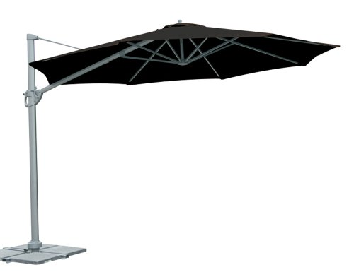 Siena Garden 839209 Ampelschirm Montego Bezug schwarz Gestell graphit &Oslash; 350 cm Preisvergleich