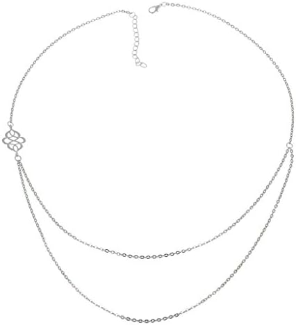 Yantu Women's 2 Layers Chain Necklace Pendant Choker Charm Necklace