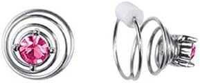 EarZings - Panache Pink - Fashion Earrings for Teens and Tweens Clip With No Pain Thanks to a Patented Coil Design