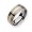 Contemporary Titanium 14k Gold Inlay 8mm Brushed Band Size 6-13 - by Chisel - RingSize 6