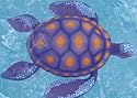 Swimways Rainbow Reef Turtle - Brown