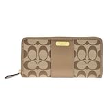 「コーチ 財布 COACH 長財布 ラウンドファスナー カーキ/ブロンズ ペネロピシグネスリム 43439-BKHBZ」の画像