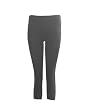 Dark Gray Seamless Capri Leggings Three Quarter Length