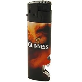 Click to order Guinness bottle opener lighter combo!