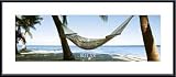 Relax - Hammock by unknown 36.00X11.75 Framed with Black Metal Frame