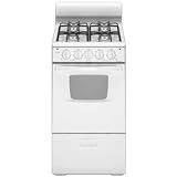 Amana: AGG222VDW 20'' Freestanding Gas Range with 4 Sealed Burners, 2.6 cu. ft. Manual Clean Oven,