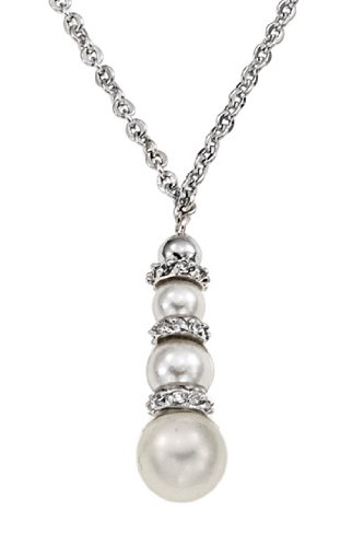 Cerruti 1881 Damen-Halskette Sterling Silber Zirkonia, Zuchtperle R42065ZW Preisvergleich