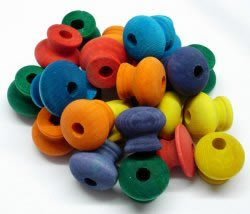 Zoo Max DUS092 Colored Wood Parts 24 piece Bird Toy