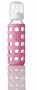Lifefactory Glass Baby Bottle with Silicone Sleeve Pink, 9 Ounce