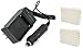 ValuePack (2 Count): INCLUDES EXPEDITED SHIPPING AVAILABLE AT CHECKOUT with Extended Performance Replacement Battery PLUS Mini Battery Travel Charger for Specific Digital Camera and Camcorder Models / Compatible with BENQ: 02491-0015-00, KONICA MINOLTA: 02491-0015-00, NP-900, DiMAGE E40, DiMAGE E50, OLYMPUS: Li-80B, T-110, X-36, T-100, SEALIFE Reefmaster: DC 500, S5, KYOCERA EZ 4033 Charges with Intelligent Charge Technology - Includes Car Adapter and TWO Batteries
