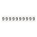 Brady 9713-9, 97047 97 Series Indoor/Outdoor Number and Letter, (Pack of 50 Cards)