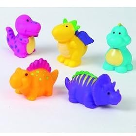Ludi - 2172 - Jouets de bain - 5 Aspergeurs "Dinosaure"