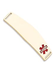 14k Gold Medical Jewelry ID Plate