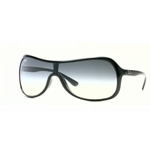 RAY BAN RB 4086 RB4086 601 8G BLACK PLASTIC FRAME GRAY GREEN LENS SUNGLASSES SHADES