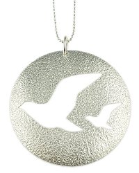 Zo� Chicco Double Bird Textured Disc Necklace - 18 Inches