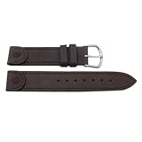 Genuine Swiss Army Dark Brown Leather 16mm Cavalry Watch Band