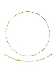 18KT Yellow DBY Roundel Necklaces Length = 18