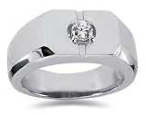 0.25 CTW Men's Diamond Ring in Platinum