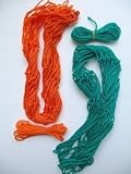 OSG Replacement Netball Ring Nets 2.5mm Orange & Green Pair