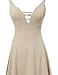 Awesome21 Women's Sexy Swing Lace up Cross Back Mini Dress