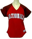Washington Nationals Womens Crimson Fashion Jersey, Size= Medium