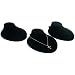 3 Black Velvet Necklace Busts Slatwall Jewelry Displays
