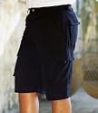 Mens black casual combat cargo trousers, S