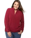 Karen Scott Plus Size Chenille Zip Mock Turtleneck Sweater
