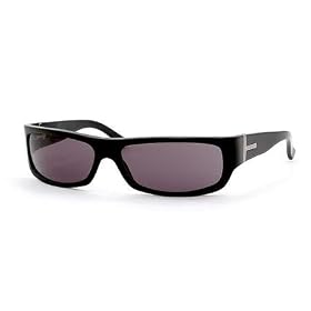 Gucci Sunglasses 1545 S 021L, Shiny Black + Green Triple layer Zyl Frame  Grey Lenses