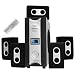 3000 Watt 5.1 Surround Sound Speakers with 4 AUX