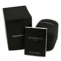 Emporio Armani Men's Black Leather Strap Watch