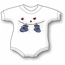 baby booties boy Bib and Onesie