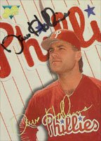 Dave Hollins, Philadelphia Phillies, 1993 Leaf Studio Autographed Card