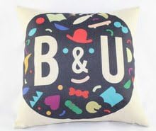 Guse case Cotton Cute Cartoon Pattern Throw Pillow Case Home Custom Cushion Cover 18 X 18 Inch One Side