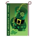 St Patrick's Day Garden Flag Vinyl 12.5 x 18