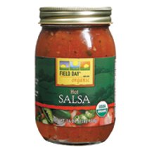 Field Day 100% Organic Hot Salsa 16 oz. (Pack of 12)