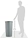Rubbermaid Commercial Products Untouchable 22 Gal Round Gray Trash Can, for Offices/Mailrooms/Classrooms/Areas of High Waste Generation