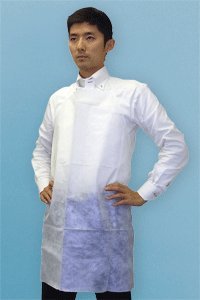 作業エプロン（20枚入り）白：フリーサイズ☆NAP-3　ちょっとした清掃・水回り作業や油汚れ防止に！