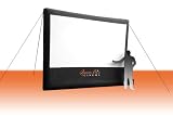 Open Air Outdoor Home Projector Screen 12x7
