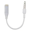 3.5mm Headphone Adapter for Apple iPhone Recessed Jack, 3.5mm, White