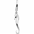 White Gold Seahorse Charm