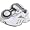 White/Pure Silver/Black