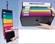 Pendaflex Desk Free Hanging Organizer With Case, Letter Size, Black Assorted, 1 Each (52891)