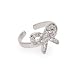 Eve's Addiction Gabys Sterling Silver CZ Bow Toe Ring