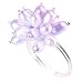 Silver Ring - June Birthstone Lilac Natural Pearl Cluster Sterling Silver Ring