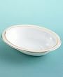 Wedgwood Martha Stuart Ribbon Stripe Gold Open Vegetable Bowl