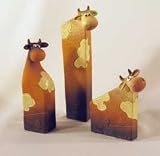 Cow Herd made in resin in a set of 3 with the tallest standing 197mm (8) tall.