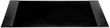 Black Crocodile Embossed Leather 34 x 20 Desk Pad