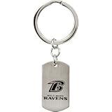 Stainless Steel Baltimore Ravens Logo Keychain